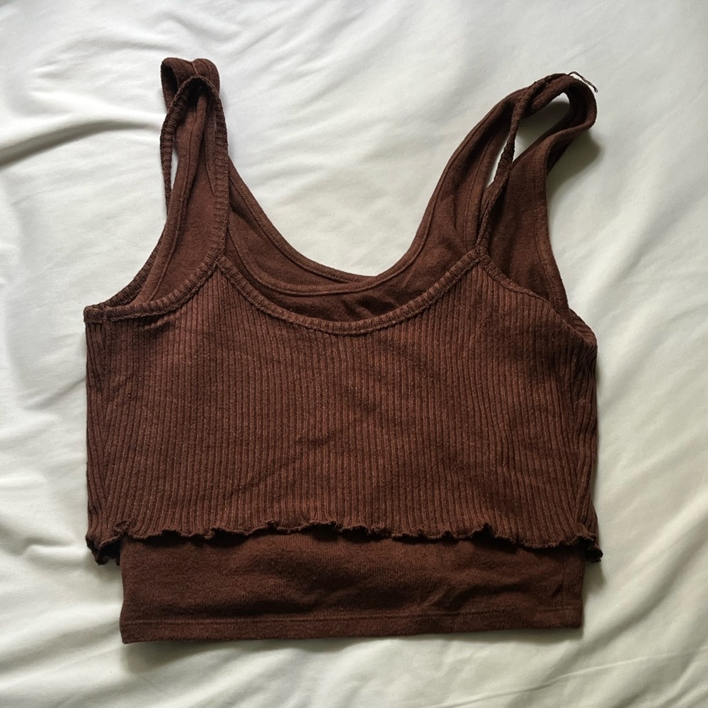 PacSun ribbed layered tank top
